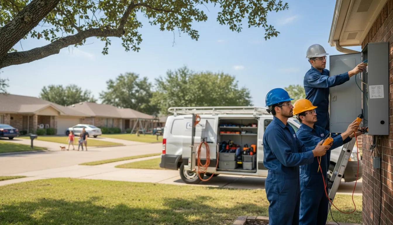 Certified electrician providing emergency electrical services in Silverton, TX